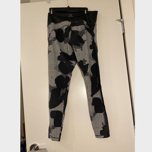 Adidas x Stella McCartney Black & White Tights L - Picture 5 of 6